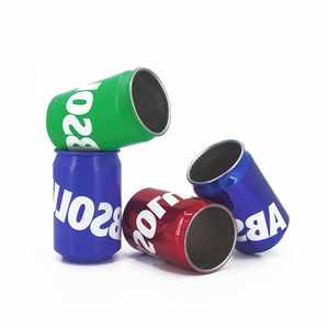 Hammered Stainless Steel Can Shape <b>glass</b> Metal Beer Copper Gold Silver <b>Coke</b> Can Mug for Bar Party Gift - Product Image 6