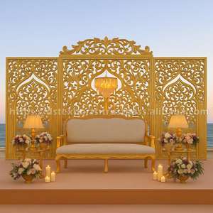 Decoraciones para el Fondo del Escenario de Bodas Asiáticas, Último Diseño en Paneles de Fondo para Bodas, Paneles de Fondo Diversos para Eventos en EE. UU. - Product Image 5