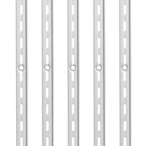 Sistema di scaffalature a parete verticale a slot singolo per carichi pesanti da 39 pollici, confezione da 10 pilastri per scaffali e 40 viti incluse - Product Image 6