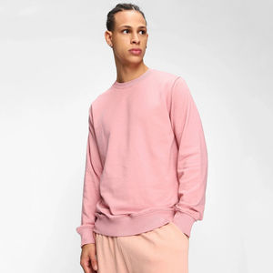 Sweat-shirt col rond en coton pour homme, style streetwear décontracté, personnalisable OEM, vente en gros - Product Image 3