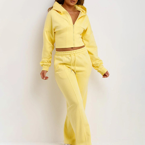 Women's Premium Sweatshirt Set Stylish Pullover and <b>Sweatpants</b> Comfortable Loungewear Wholesale Factory Supplier Comfortable - Product Image 4