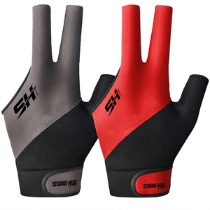 Guantes de Snooker 100% Poliéster de la Mejor Calidad, Guantes Profesionales de Billar Transpirables de Tres Dedos, Guantes de Snooker al por Mayor - Product Image 1