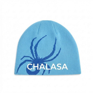 Chapeau d'hiver en acrylique jacquard unisexe avec logo personnalisé OEM, bonnet de ski chaud, imprimé sur toute la surface, bonnet tricoté jacquard - Product Image 5