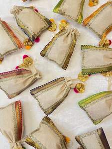 Sacs Potlis en jute de qualité supérieure pour les mariages indiens, les festivals, les occasions de fête, les cadeaux traditionnels, livraison rapide, vente en gros OEM - Product Image 3