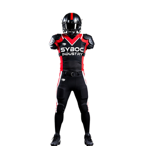 Ensemble d'uniformes de football américain personnalisé Maillot sublimé respirant Pantalon rembourré élégant Uniforme de football américain pour les jeunes - Product Image 5