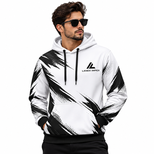 Custom All Over Print Sublimation <b>Hoodies</b> for <b>Men</b> Premium Quality Fleece Sweatshirts Personalized Streetwear Clothing Supplier - Product Image 1