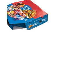 Caja de Pizza de Cartón Corrugado de la Mejor Calidad con Impresión Personalizada, Solución de Empaque Duradera Disponible a un Precio Razonable