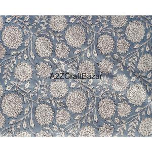 Tissu d'été en coton doux, léger et respirant, imprimé à la main avec motif floral, respectueux de l'environnement, pour la confection de vêtements faits main pour filles - Product Image 6