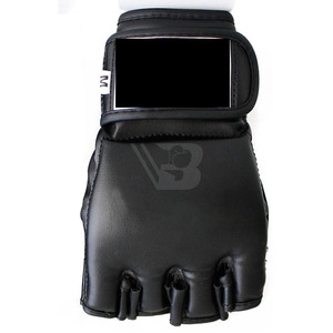 Gants de MMA en cuir de vachette avec logo et couleur personnalisés, gants d'entraînement lacés pour la boxe en plein air, antidérapants, haute qualité - Product Image 3