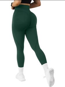 High Waist Seamless Breathable 90% <b>Nylon</b> <b>Leggings</b> Full Length Stretchy Knitted Women's Sporty All Seasons - Product Image 5