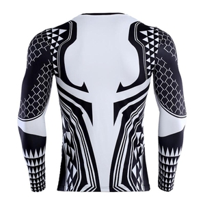 Haut de compression pour homme à manches longues, respirant, écologique, protection UV UPF 50+, séchage rapide, pour surf et natation - Product Image 4