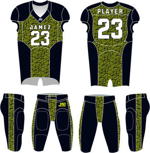 Conjunto de Uniforme de Fútbol Americano Personalizado |   Jersey y Pantalones Sublimados |   Ropa de Equipo de Manga Corta para Tallas Grandes - Product Image 2