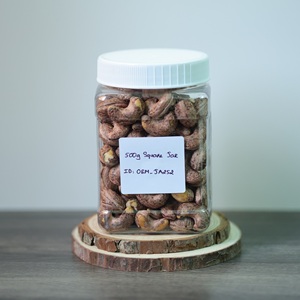 Noix de cajou grillées de qualité supérieure en pot carré de 500 g Prix le plus compétitif Fournisseur direct d'usine OEM disponible - Product Image 6