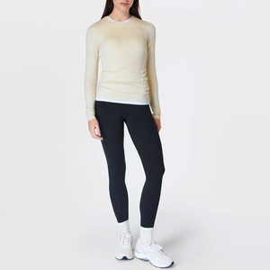 Custom Light Weight Casual Wear Cotton Polyester Women T-shirts / <b>Top</b> Quality Solid Color Short Sleeve Women Shirts Wholesale - Product Image 4