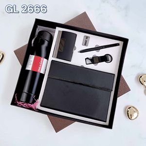 Olivia GL 2666 Executive <b>Office</b> <b>Gift</b> Box Personalized Steel Ball Pen Phone Stand ATM Card Holder Coasters Desk Stand 750ml Water - Product Image 6
