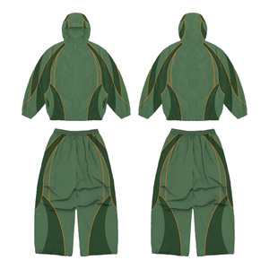 Wholesale Windbreaker <b>Sets</b> Custom Sportswear Lightweight Performance Apparel Private Label Streetwear Brand - Product Image 1