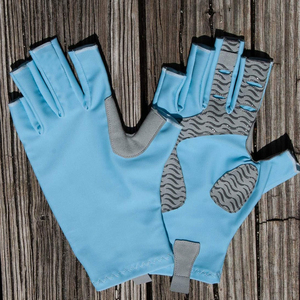 Guantes de Pesca Ligeros con Protección UV, Unisex, al por Mayor, Medios Dedos, Lisos, Personalizables, de Alta Calidad - Product Image 6