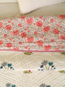 Edredón Floral Estampado de Algodón, Decoración Tradicional para el Hogar, Ropa de Cama para Todas las Temporadas - Product Image 6