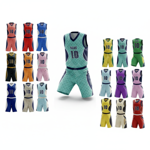 Pro Felt Sportswear Clothing Top Quality Basketball Team Wear Quick Dry Sublimated Athletic High Waist Shorts & Sleeveless Shirt - Product Image 1