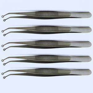 Ensemble de pinces chirurgicales dentaires manuelles, argentées, à poignée moletée, instruments manuels de classe I, instruments chirurgicaux dentaires - Product Image 6