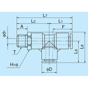 Piezas neumáticas NITTA Chemifit C1 Series EST1/2-C - Product Image 1