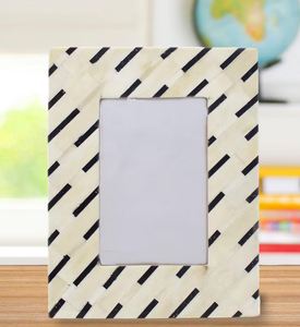 Marco de Fotos de Resina y MDF de Estilo Moderno y Ecológico, Hecho a Mano en India, en Varios Tamaños, con Juego de Cajas para Joyas y Logotipo Personalizado - Product Image 2