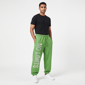 <b>Men</b> <b>Baggy</b> Rhinestone Sweat Pants Casual 100% Fleece Polyester Loose Fit Oversize <b>Trouser</b> High Quality Gym Wear Sweat Pants <b>Men's</b> - Product Image 1