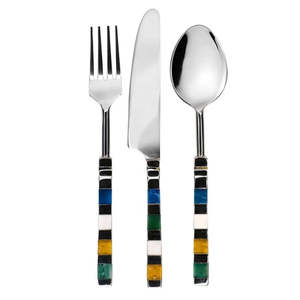 Juego de cubiertos de acero inoxidable de estilo clásico para comidas familiares, decoración de mesa formal y ocasiones especiales. - Product Image 2