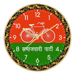 <b>LED</b> Personalized Printing Graduation-Themed Political Leader Wall <b>Clock</b> with Glowing Portrait Design - Product Image 5