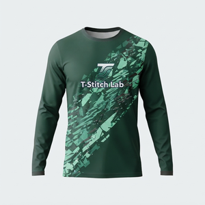 Regular Fit High Quality Wholesale Hot Selling <b>100</b>% <b>Polyester</b> Anti-Wrinkle Quick Dry Men's Long Sleeves T <b>Shirt</b> Solid Pattern - Product Image 1
