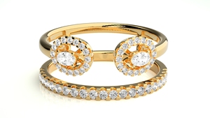 Bague en or massif 14 carats ARHAM Luxury avec diamant de laboratoire pour femme, certifiée IGI, bijou de mariage sur mesure, idéale pour un cadeau de mariage. - Product Image 4