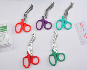 Ciseaux chirurgicaux RSI Style Mate à poignée ergonomique, lames enduites à motif tendance, en acier inoxydable 420, dentelées, certifiées CE - Product Image 6