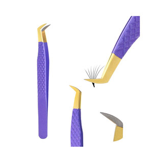 Pince à épiler pour extensions de cils en acier inoxydable de qualité supérieure, faible MOQ, vente en gros - Product Image 1