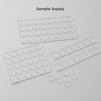 Bouchons de protection plats en PVC transparent pour armoires, réduction du bruit, protection de surface, 19x2mm