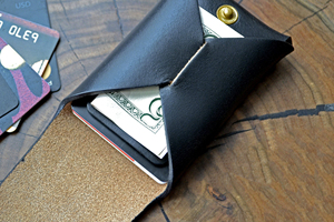 Luxury Handmade Stitch-Free Leather <b>Wallet</b> One Piece Construction Minimalist Card <b>Holder</b> Wholesale Supplier LSSW-0040 - Product Image 3