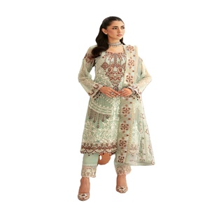 <b>Eid</b> Sale Indian and <b>Pakistani</b> Heavy Embroidery Work <b>Dresses</b> <b>Pakistani</b> and Indian Salwar Kameez Three Piece Saari for Women - Product Image 1