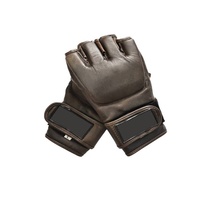 Gants d'entraînement MMA en cuir personnalisés avec fermeture pour adultes, pour le sparring