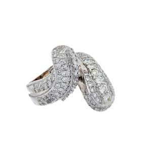 4 CT Moissanite <b>Emerald</b> Cut Twist Engagement <b>Ring</b> 925 <b>Silver</b> Rhodium Plated Luxury Gift for Women - Product Image 3