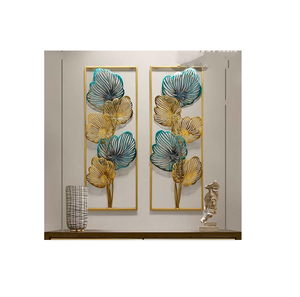 Good Seller Best Quality <b>Wall</b> Pastel Color Decorative <b>Wall</b> Hanging Metal <b>Wall</b> Art for Home Decoration Living Room Metal Vases - Product Image 5