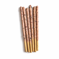 Fabricant de Biscuits en Bâtonnets enrobés de Chocolat Saveur Myrtille avec Bonbons Pétillants et Snacks Croustillants, Vente en Gros OEM/ODM