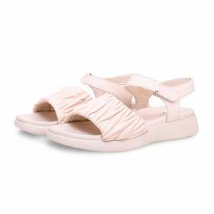 Sandale à talon crème Style formel PU0295 Confortable et élégant - Product Image 3