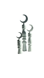 Ensemble d'appoint de table de fête de luxe avec vadrouille et incrustation de mosquée et de lune en bois pour le format suspendu de la célébration de l'Aïd au printemps - Product Image 4