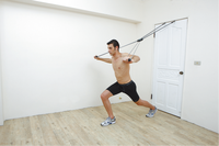 ALLWINWIN DRB07 Bande de Résistance pour Porte - Tube d'Ancre en X pour Exercices et Étirements