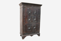 Meubles de rangement artisanaux en bois massif Haswani Handicrafts, armoire en bois sculpté à la main