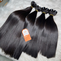 Le meilleur prix paquets de cheveux bruts os droit haute qualité trame Extensions de cheveux cuticule aligné 100% cheveux humains vietnamiens