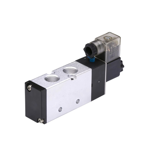 Válvula Solenoide Neumática de Aleación de Aluminio THB de 3/8'' y 5 Puertos, 2 Vías, con 1 Año de Garantía - Product Image 1