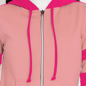 High Quality Women 100% Cotton <b>Tie</b> Dye Solid Streetwear Lined Hoodie Eco-Friendly Winter <b>Zipper</b> Professional Custom Front Logo - Product Image 6