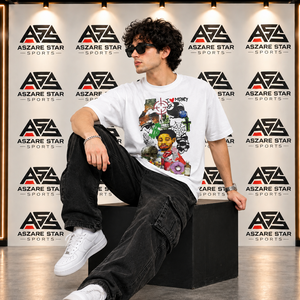 Hot Selling Men's Oversized Graphic <b>T</b> <b>Shirt</b> Colorful Custom Print Streetwear Short Sleeve Casual Cotton Unisex Tees - Product Image 5