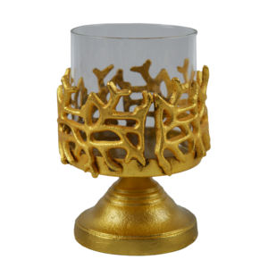 Candelabro con Cristal Adornado con Diseño en Relieve, Agrega Elegancia a la Decoración de tu Hogar, Regalo Ideal para tus Personas Favoritas - Product Image 2