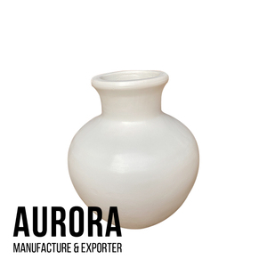 Vases AURORA POTS, style moderne minimaliste, en terre cuite, pour table, forme ronde, noir mat, faits à la main, écologiques, largeur 8-12 pouces - Product Image 4